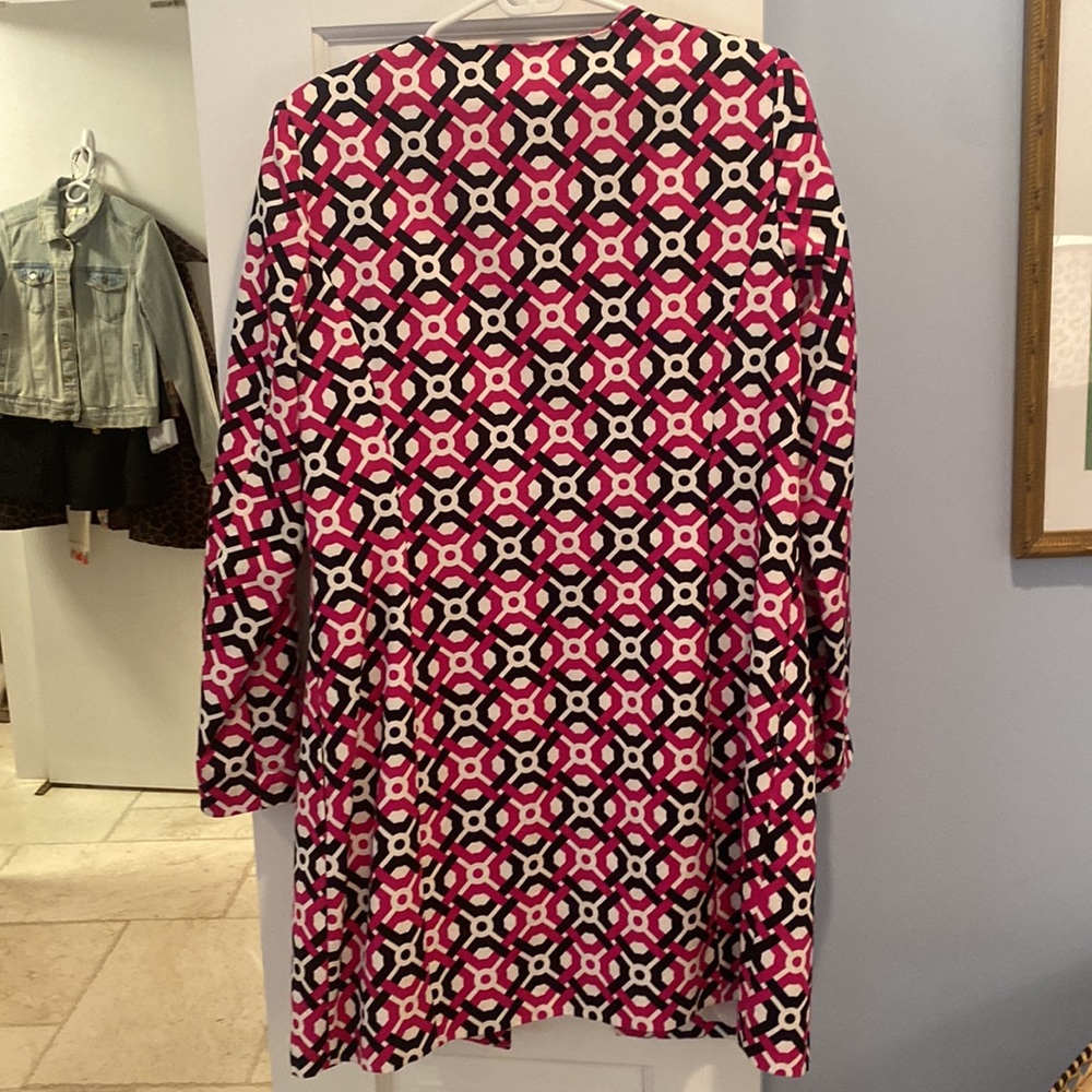 Laundry by Shelli Segal pink/black/white jacket size 12 - Picture 3 of 5